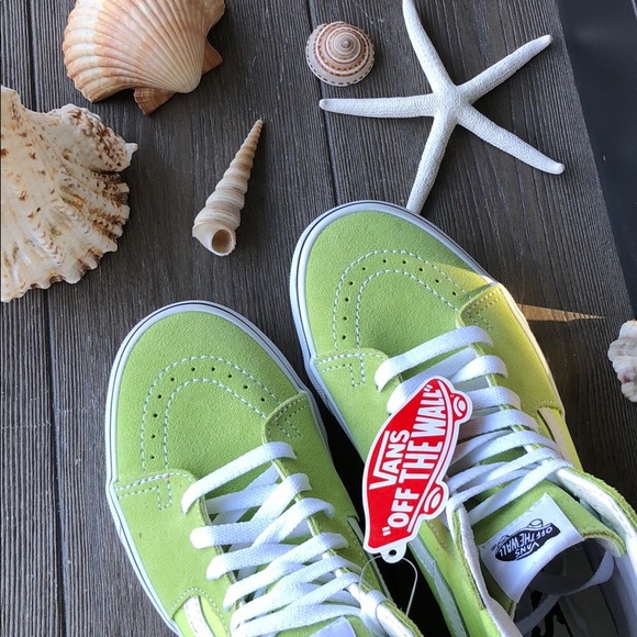 🌴🌼VANS- SHARP GREEN HIGH TOPS🌼🌴 - Picture 6 of 9